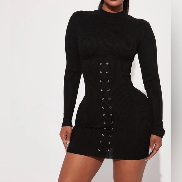 Sweater mini dress - Picture 1 of 3